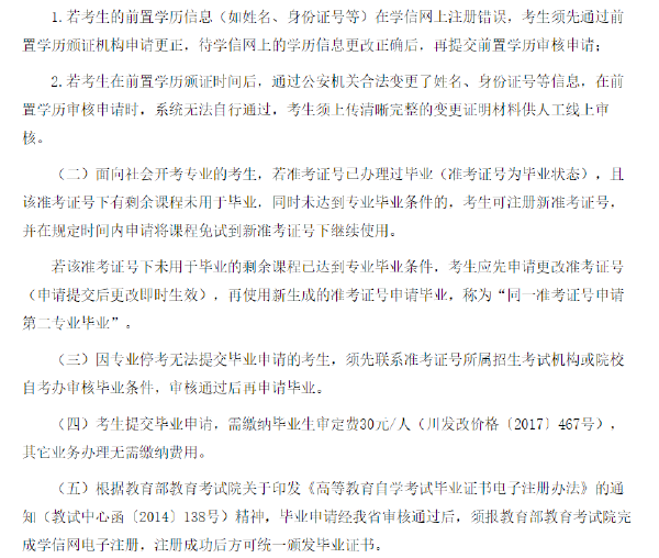 四川省2022年上半年自考畢業(yè)申請時間及條件-1 四川省2022年上半年自考畢業(yè)申請時間及條件-1