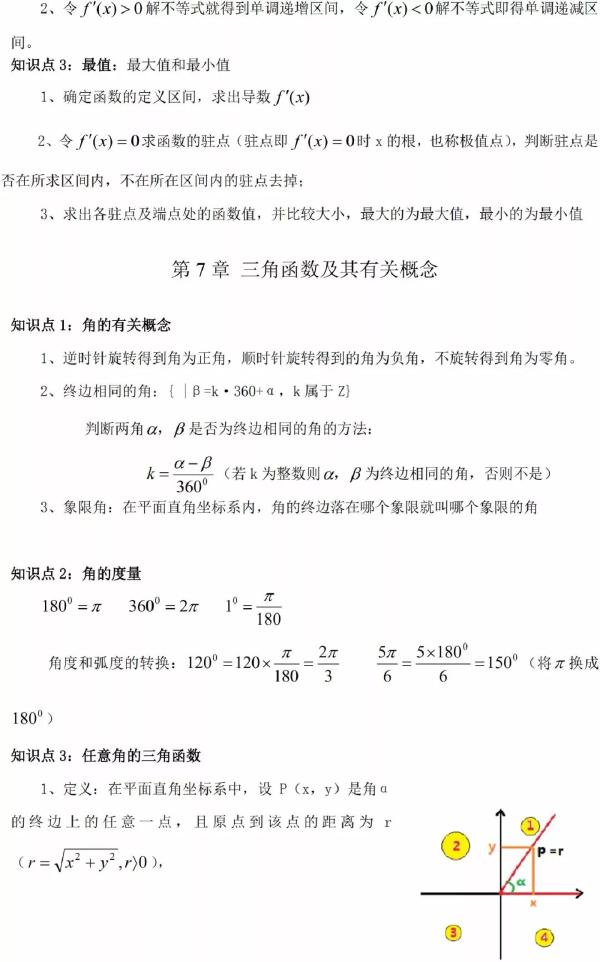 成人高考數(shù)學知識點有哪些？知識點歸納匯總！-8